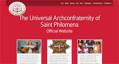 Desktop Screenshot of philomenafamily.org